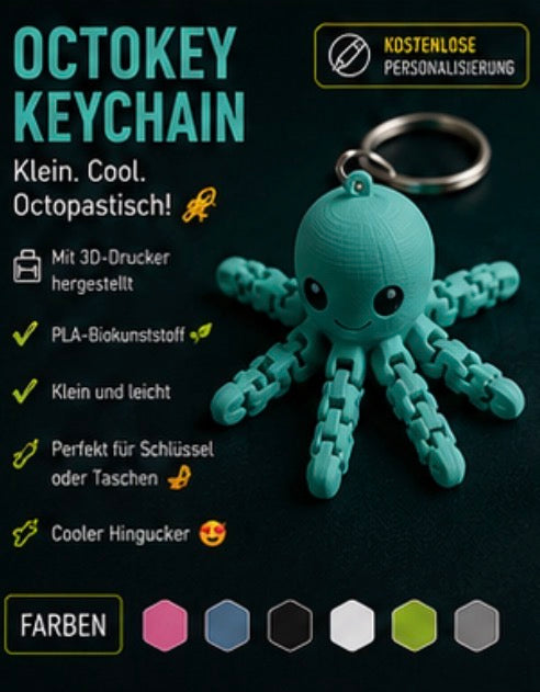 Keychain Oktopus